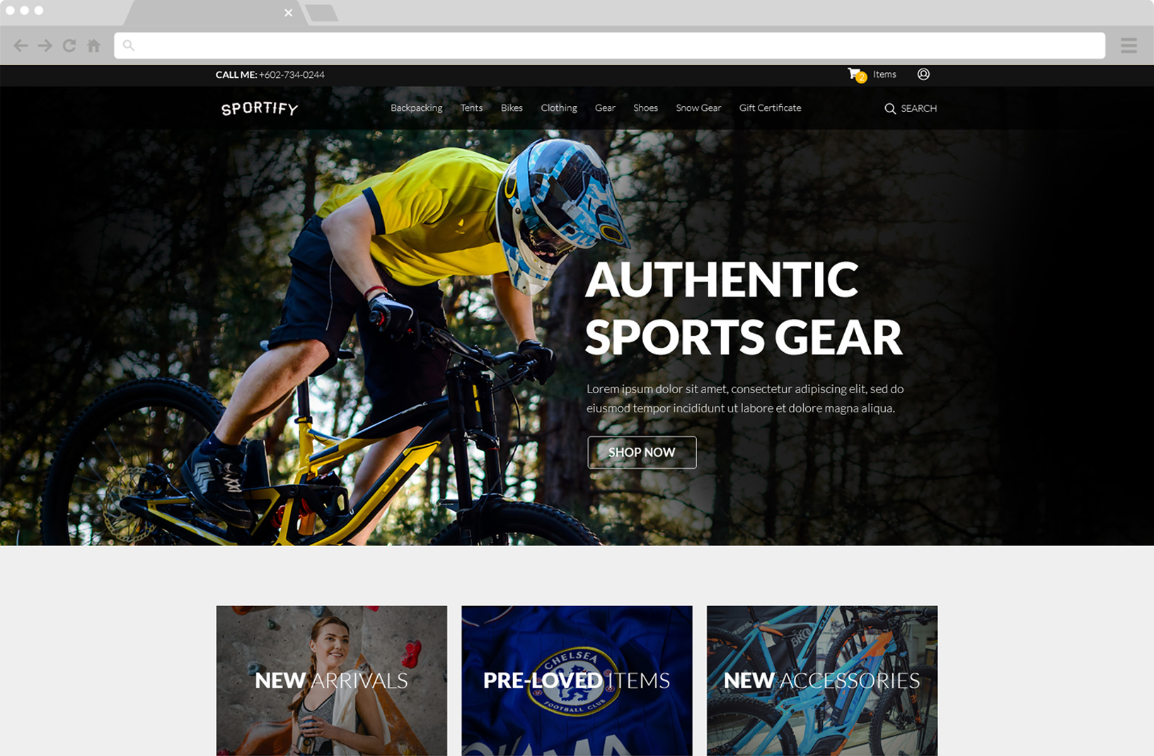 Sportify Website Image